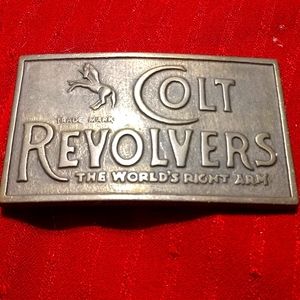 HIGHLY COLLECTIBLE!~VTG.COLT REVOLVER BELT BUCKLE